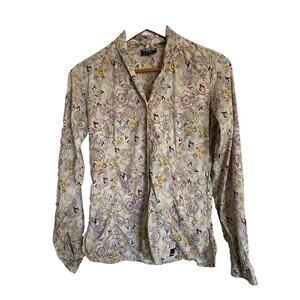 SHERPA adventure gear nylon hiking button up shirt womens‎ XS Preppy Gorpcore